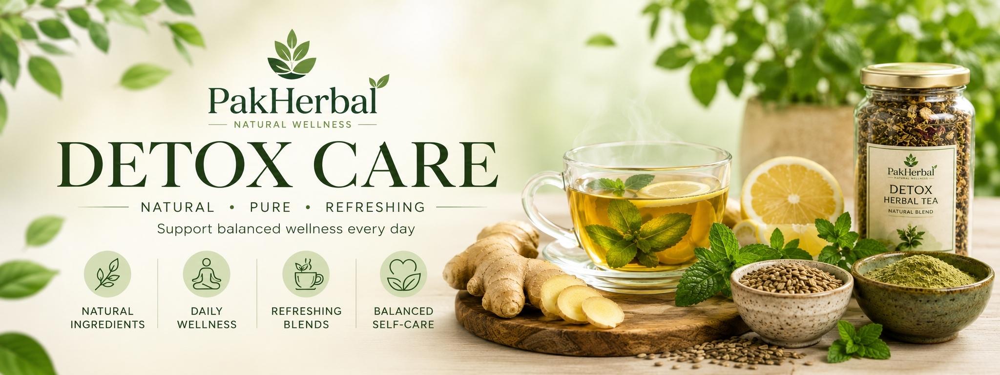 Natural detox care products for balanced wellness routines